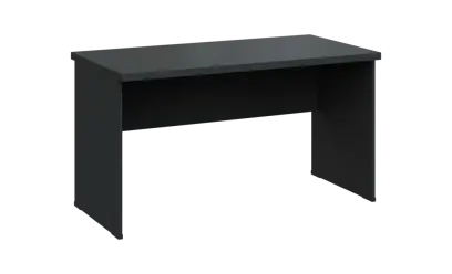 SIPL 37 - 14 stůl kancelářský, dřevěná podnož, deska 36 mm, široký 1400 mm, antracit