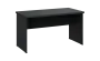 SIPL 37 - 14 stůl kancelářský, dřevěná podnož, deska 36 mm, široký 1400 mm, antracit