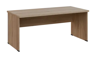 SIPL 38 - 18 stůl kancelářský, dřevěná podnož, deska 36 mm, široký 1800 mm, dub bardolino
