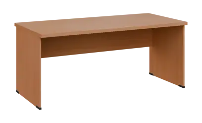 SIPL 38 - 18 stůl kancelářský, dřevěná podnož, deska 36 mm, široký 1800 mm, buk royal