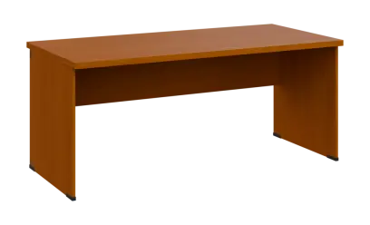 SIPL 38 - 18 stůl kancelářský, dřevěná podnož, deska 36 mm, široký 1800 mm, třešeň šumavská