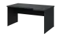 SIRL 38 - 164 stůl kancelářský, rohový, pravý, dřevěná podnož, deska 36 mm, široký 1600 mm, antracit