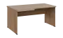 SIRL 38 - 166 stůl kancelářský, rohový, levý, dřevěná podnož, deska 36 mm, široký 1600 mm, dub bardolino