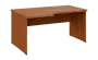 SIRL 38 - 166 stůl kancelářský, rohový, levý, dřevěná podnož, deska 36 mm, široký 1600 mm, olše jantar