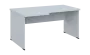 SIRL 38 - 166 stůl kancelářský, rohový, levý, dřevěná podnož, deska 36 mm, široký 1600 mm, bílá
