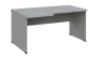 SIRL 38 - 166 stůl kancelářský, rohový, levý, dřevěná podnož, deska 36 mm, široký 1600 mm, šedá