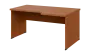SIRL 38 - 166 stůl kancelářský, rohový, pravý, dřevěná podnož, deska 36 mm, široký 1600 mm, olše jantar