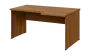 SIRL 38 - 166 stůl kancelářský, rohový, pravý, dřevěná podnož, deska 36 mm, široký 1600 mm, ořech světlý
