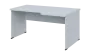 SIRL 38 - 166 stůl kancelářský, rohový, pravý, dřevěná podnož, deska 36 mm, široký 1600 mm, bílá