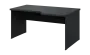 SIRL 38 - 166 stůl kancelářský, rohový, pravý, dřevěná podnož, deska 36 mm, široký 1600 mm, antracit