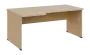 SIRL 38 - 186 stůl kancelářský, rohový, levý, dřevěná podnož, deska 36 mm, široký 1800 mm, bříza světlá