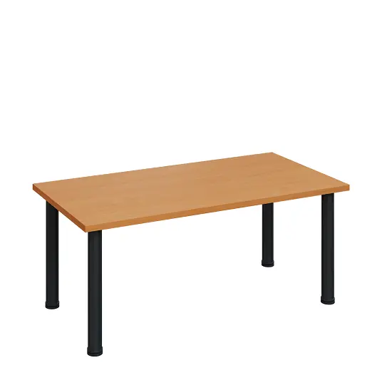 G-43 Konferenční stolek 1200 x 600 mm, deska 25 mm, buk royal / nohy černé RAL9005