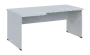 SIRL 38 - 186 stůl kancelářský, rohový, levý, dřevěná podnož, deska 36 mm, široký 1800 mm, bílá