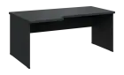 SIRL 38 - 186 stůl kancelářský, rohový, levý, dřevěná podnož, deska 36 mm, široký 1800 mm, antracit