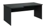 SIRL 38 - 186 stůl kancelářský, rohový, levý, dřevěná podnož, deska 36 mm, široký 1800 mm, antracit