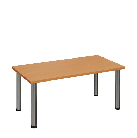 G-43 Konferenční stolek 1200 x 600 mm, deska 25 mm, buk royal / nohy chrom