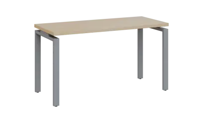 SIPK 36 - 14 stůl kancelářský, kovová podnož stříbrná, deska 36 mm, široký 1400 mm, bříza světlá SIPK 36 - 14 stůl kancelářský, kovová podnož stříbrná, deska 36 mm, široký 1400 mm, bříza světlá