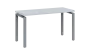 SIPK 36 - 14 stůl kancelářský, kovová podnož stříbrná, deska 36 mm, široký 1400 mm, bílá