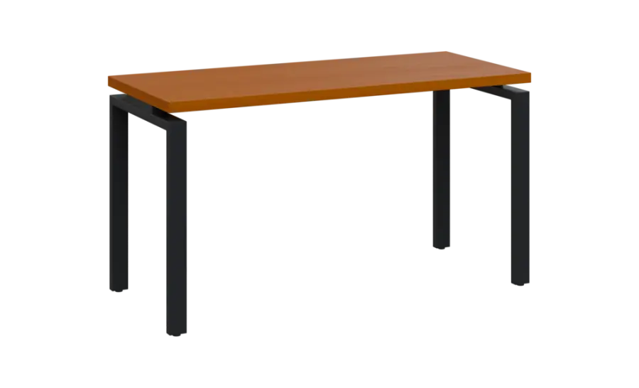 SIPK 36 - 14 stůl kancelářský, kovová podnož černá, deska 36 mm, široký 1400 mm, třešeň šumavská