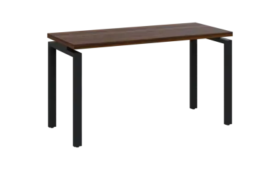 SIPK 36 - 14 stůl kancelářský, kovová podnož černá, deska 36 mm, široký 1400 mm, ořech královský