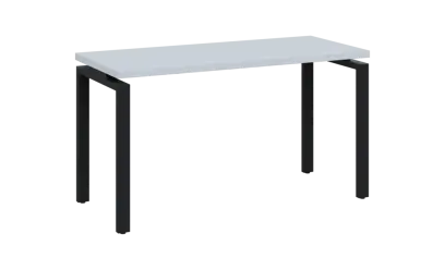 SIPK 36 - 14 stůl kancelářský, kovová podnož černá, deska 36 mm, široký 1400 mm, bílá