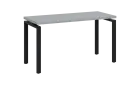 SIPK 36 - 14 stůl kancelářský, kovová podnož černá, deska 36 mm, široký 1400 mm, šedá