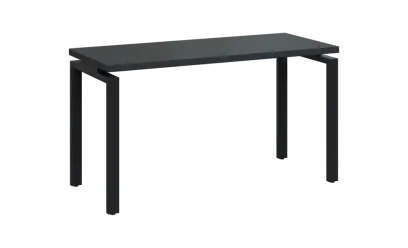 SIPK 36 - 14 stůl kancelářský, kovová podnož černá, deska 36 mm, široký 1400 mm, antracit