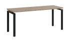 SIPK 36 - 18 stůl kancelářský, kovová podnož černá, deska 36 mm, široký 1800 mm, dub bardolino