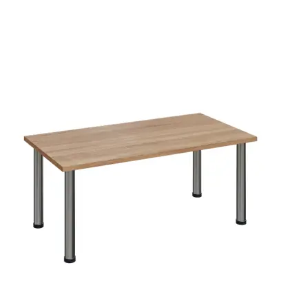 G-43 Konferenční stolek 1200 x 600 mm, deska 25 mm, dub bardolino / nohy chrom