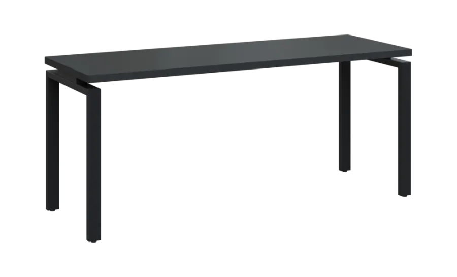 SIPK 36 - 18 stůl kancelářský, kovová podnož černá, deska 36 mm, široký 1800 mm, antracit