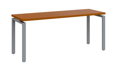 SIPK 36 - 18 stůl kancelářský, kovová podnož stříbrná, deska 36 mm, široký 1800 mm, třešeň šumavská