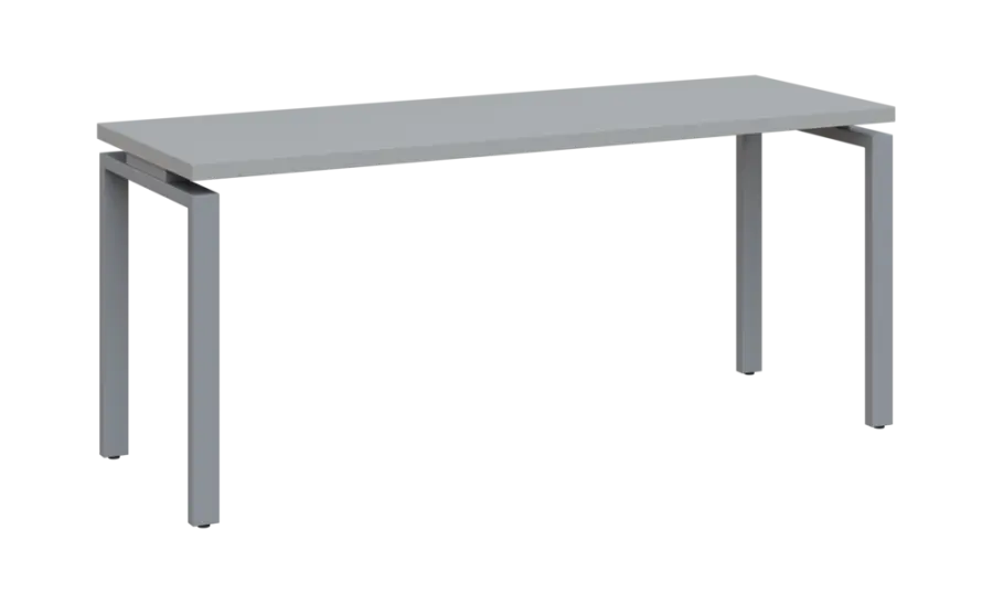 SIPK 36 - 18 stůl kancelářský, kovová podnož stříbrná, deska 36 mm, široký 1800 mm, šedá
