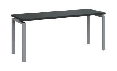 SIPK 36 - 18 stůl kancelářský, kovová podnož stříbrná, deska 36 mm, široký 1800 mm, antracit