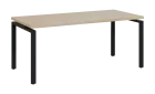 SIPK 38 - 18 stůl kancelářský, kovová podnož černá, deska 36 mm, široký 1800 mm, bříza světlá