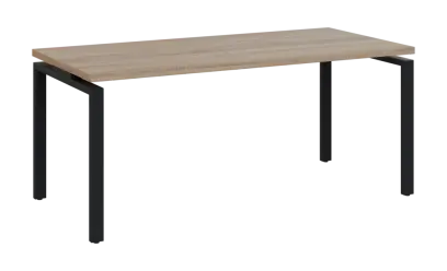 SIPK 38 - 18 stůl kancelářský, kovová podnož černá, deska 36 mm, široký 1800 mm, dub bardolino