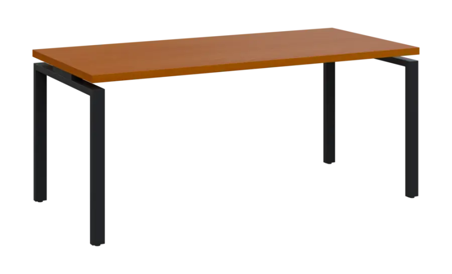 SIPK 38 - 18 stůl kancelářský, kovová podnož černá, deska 36 mm, široký 1800 mm, třešeň šumavská