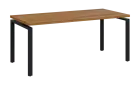 SIPK 38 - 18 stůl kancelářský, kovová podnož černá, deska 36 mm, široký 1800 mm, ořech světlý