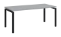 SIPK 38 - 18 stůl kancelářský, kovová podnož černá, deska 36 mm, široký 1800 mm, šedá