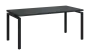SIPK 38 - 18 stůl kancelářský, kovová podnož černá, deska 36 mm, široký 1800 mm, antracit