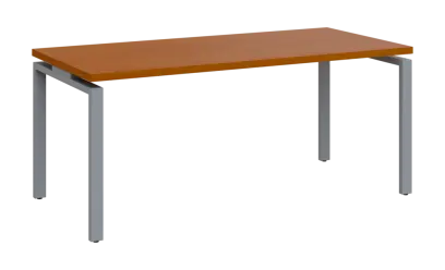 SIPK 38 - 18 stůl kancelářský, kovová podnož stříbrná, deska 36 mm, široký 1800 mm, třešeň šumavská