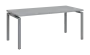 SIPK 38 - 18 stůl kancelářský, kovová podnož stříbrná, deska 36 mm, široký 1800 mm, šedá