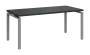 SIPK 38 - 18 stůl kancelářský, kovová podnož stříbrná, deska 36 mm, široký 1800 mm, antracit
