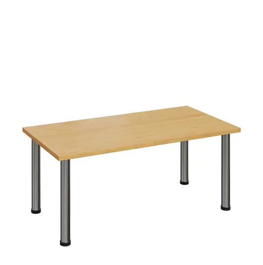 G-43 Konferenční stolek 1200 x 600 mm, deska 25 mm, javor horský / nohy chrom