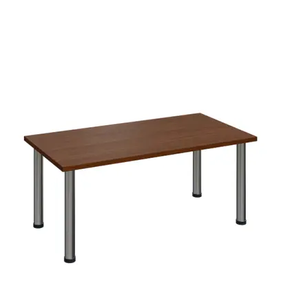 G-43 Konferenční stolek 1200 x 600 mm, deska 25 mm, ořech královský / nohy chrom