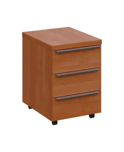 SIKC - 00 kontejner pojízdný, 3-zásuvkový, deska 18 mm, centrální zámek, olše jantar