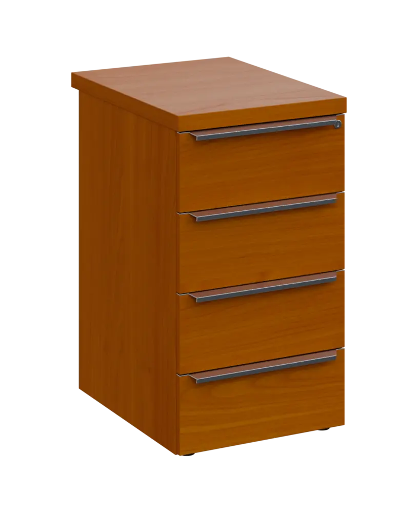 SIKC - 61 kontejner přístavný, 4-zásuvkový, deska 36 mm, centrální zámek, třešeň šumavská