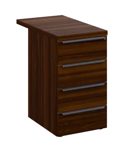 SIKC - 81 kontejner přístavný, 4-zásuvkový, deska 36 mm, centrální zámek, ořech královský