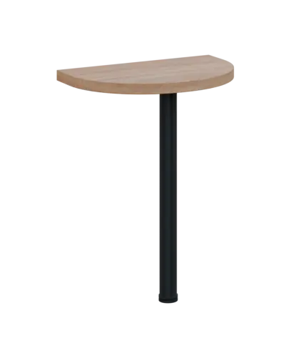 SIJD - 60 přístavba jednací, kovová podnož černá, síla desky 36 mm, široká 600 mm, dub bardolino