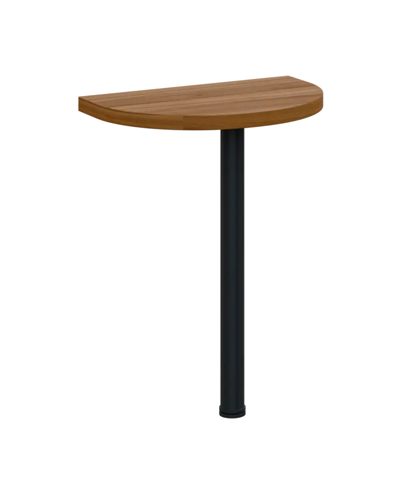 SIJD - 60 přístavba jednací, kovová podnož černá, síla desky 36 mm, široká 600 mm, ořech světlý