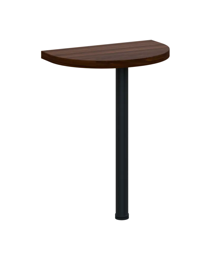 SIJD - 60 přístavba jednací, kovová podnož černá, síla desky 36 mm, široká 600 mm, ořech královský